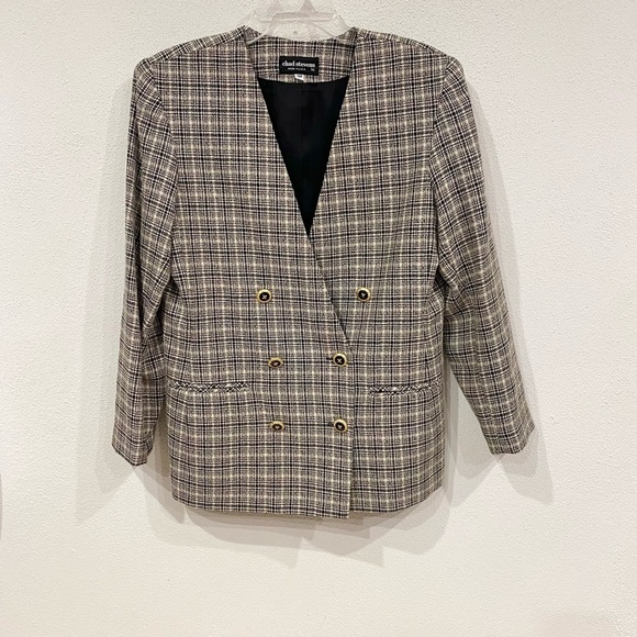 Vintage Chad Steven’s Plaid Blazer Size 12P EUC - Picture 1 of 4